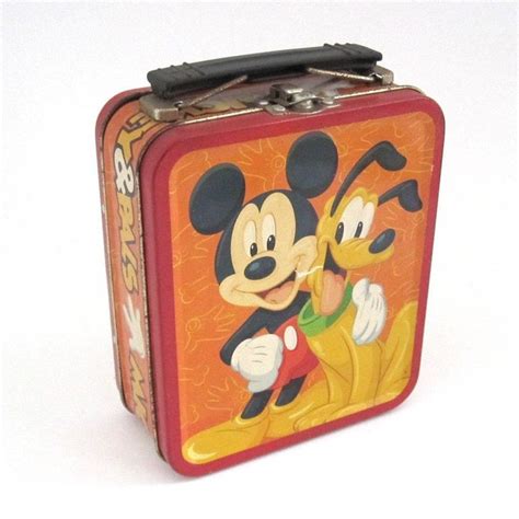 mickey mouse lunch box metal|mickey mouse lunch box vintage.